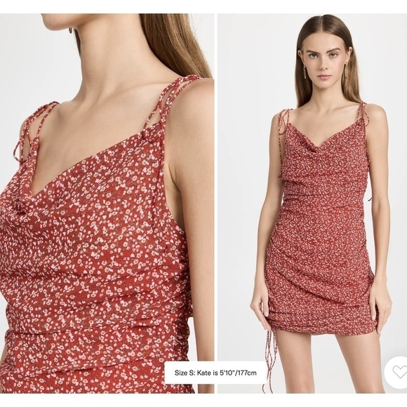 Endless Rose | NWT Floral Double Spaghetti Tie Mini Dress - Picture 3 of 6